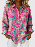 Blusa Violeta Cortes Rosa