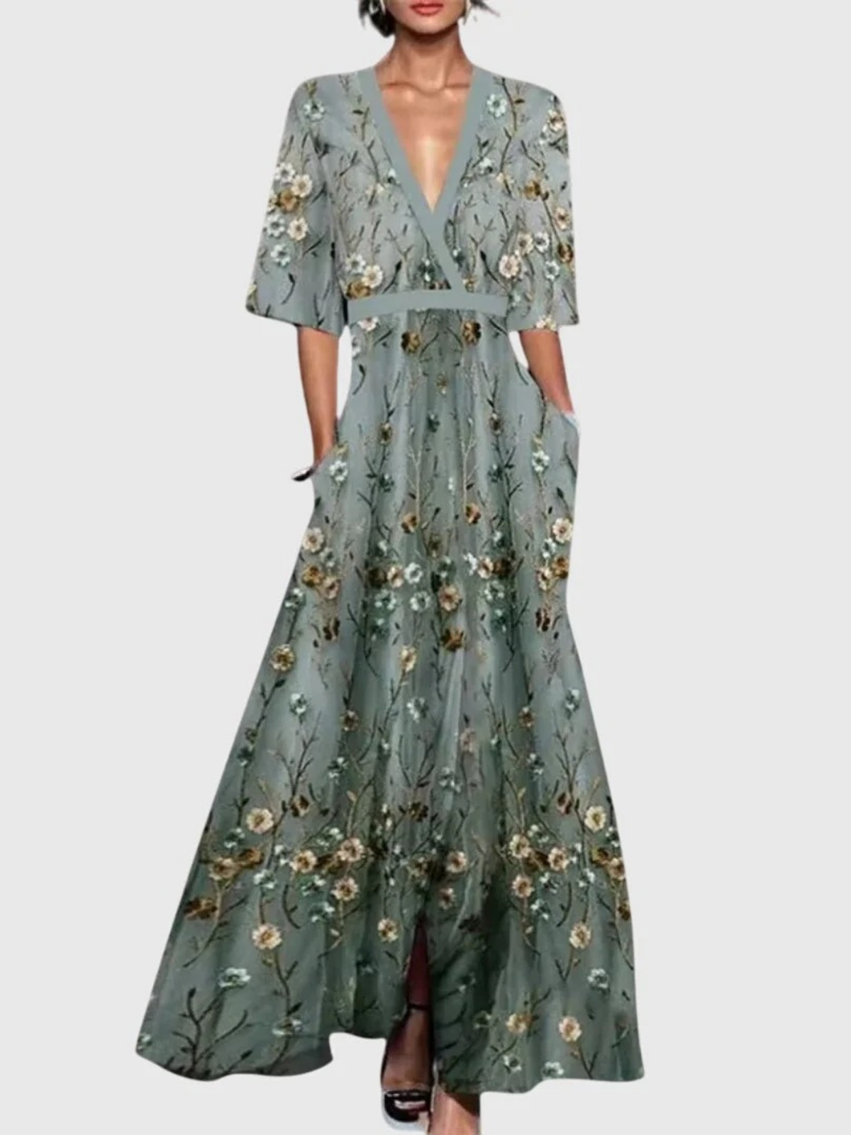 Candice | Vestido Elegante de Primavera - Verde