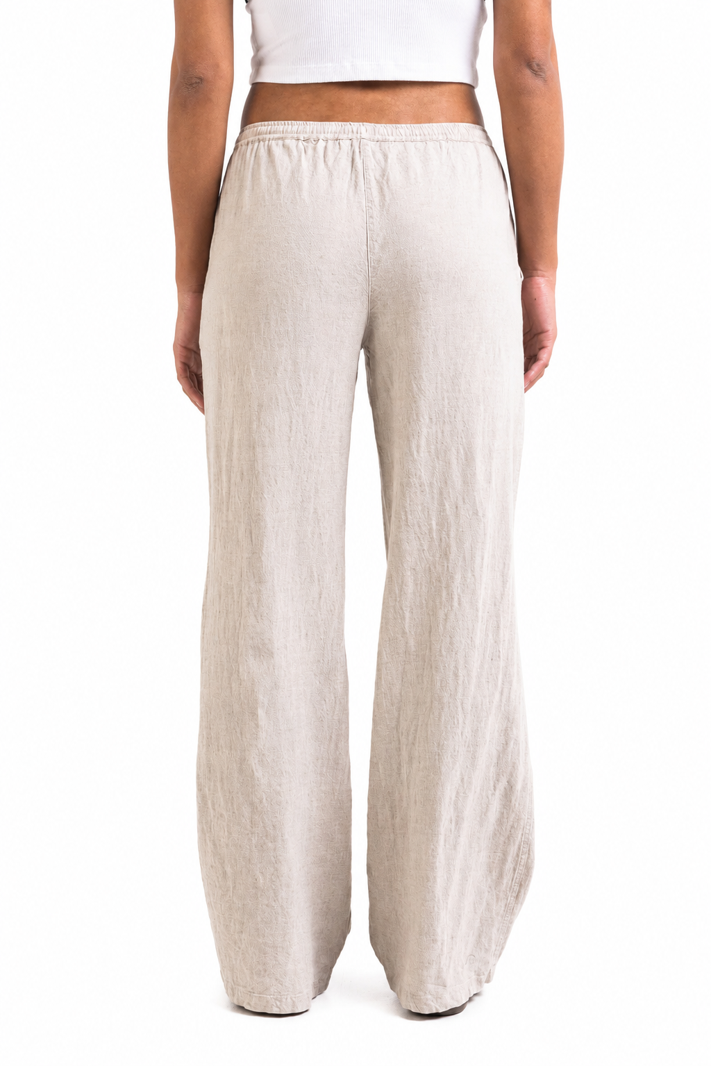 MILA I PANTALONES RECTOS DE LINO