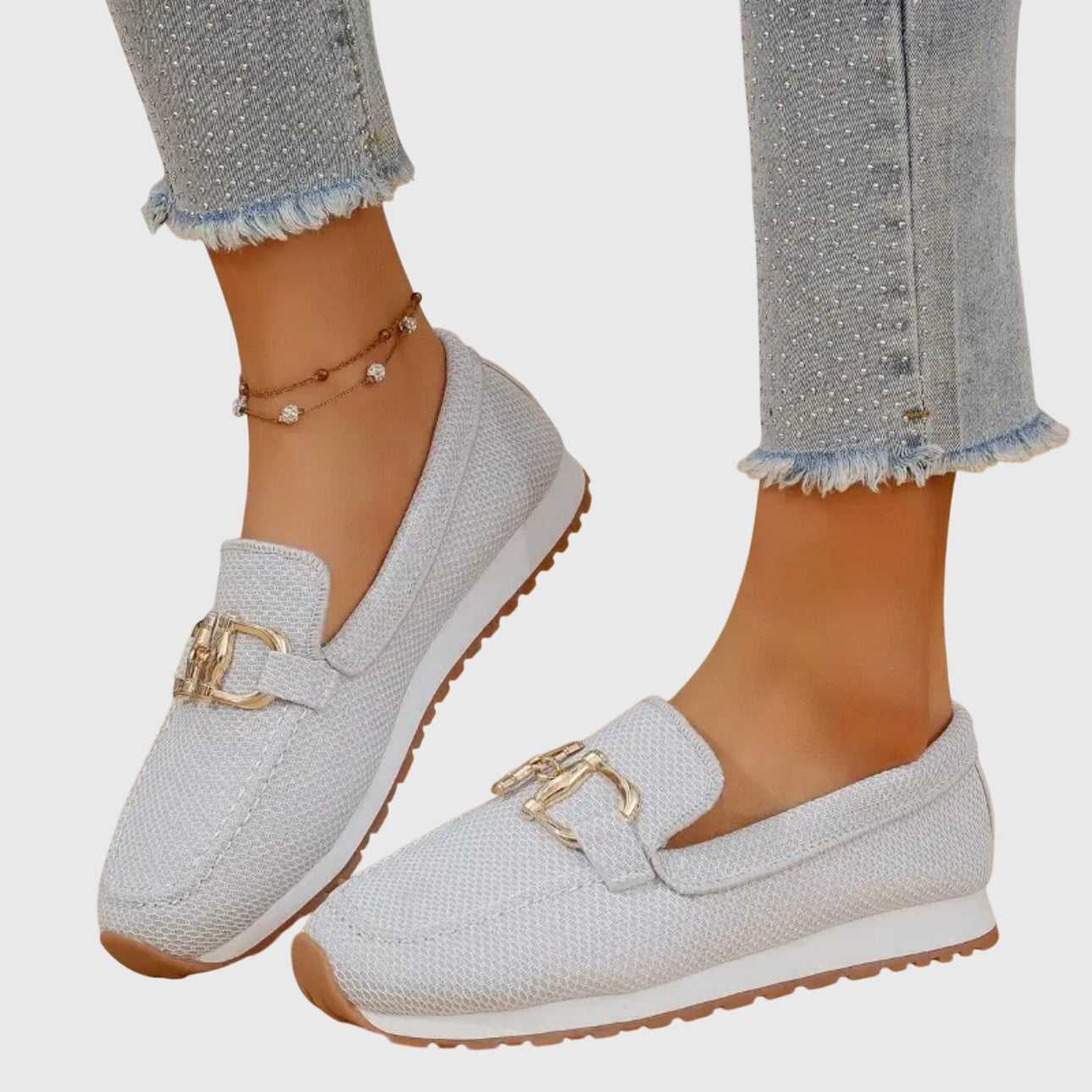Lili - Zapatillas mocasín ortopédicas, detalle de la suela