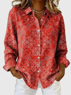 Blusa Violeta Cortes Rojo