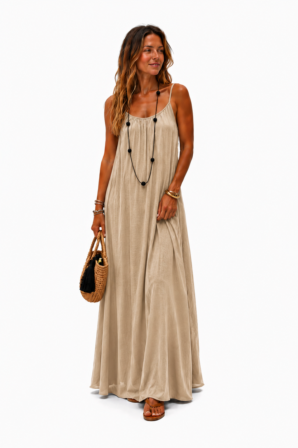 ARIA I VESTIDO LARGO CON ESPALDA AJUSTABLE