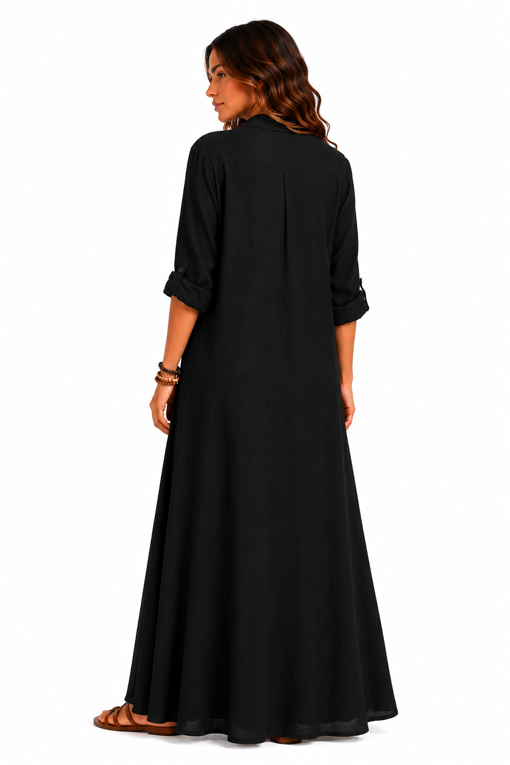 ELARA | VESTIDO LARGO CÓMODO, CON UNA SILUETA FAVORECEDORA