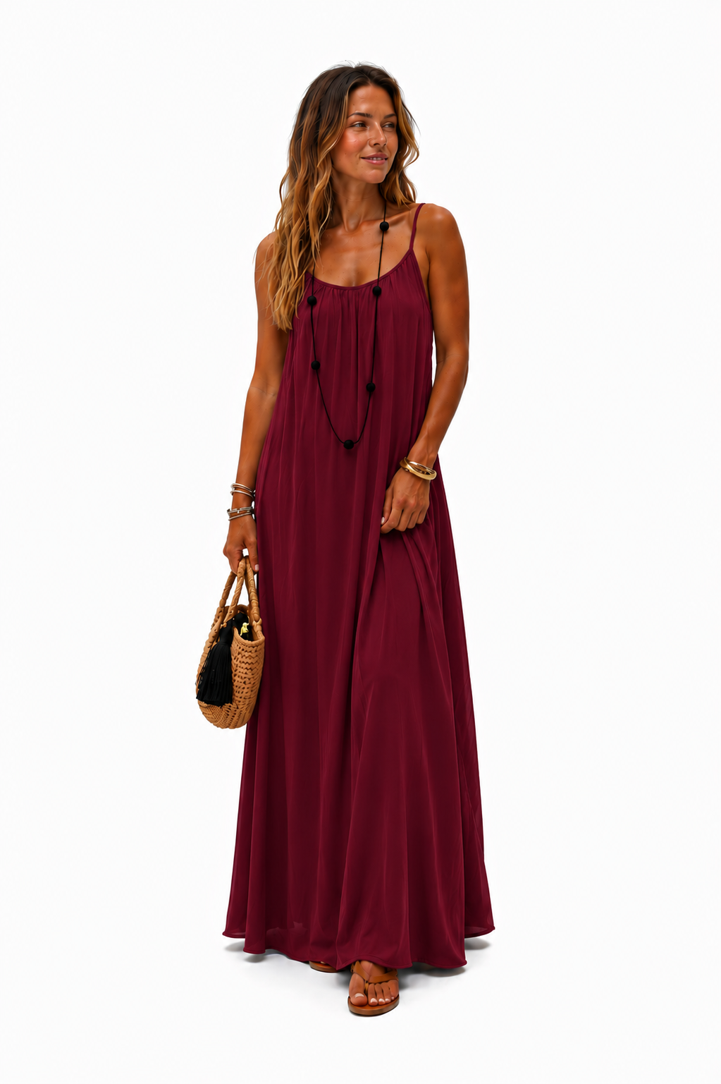ARIA I VESTIDO LARGO CON ESPALDA AJUSTABLE