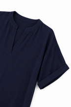 Blusa Violeta Cortés con Escote V Partido