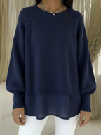 Kestlyn | Jersey de Efecto Capas - Azul Marino