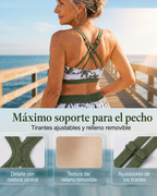 Tankini Violeta Cortés con Tres Piezas