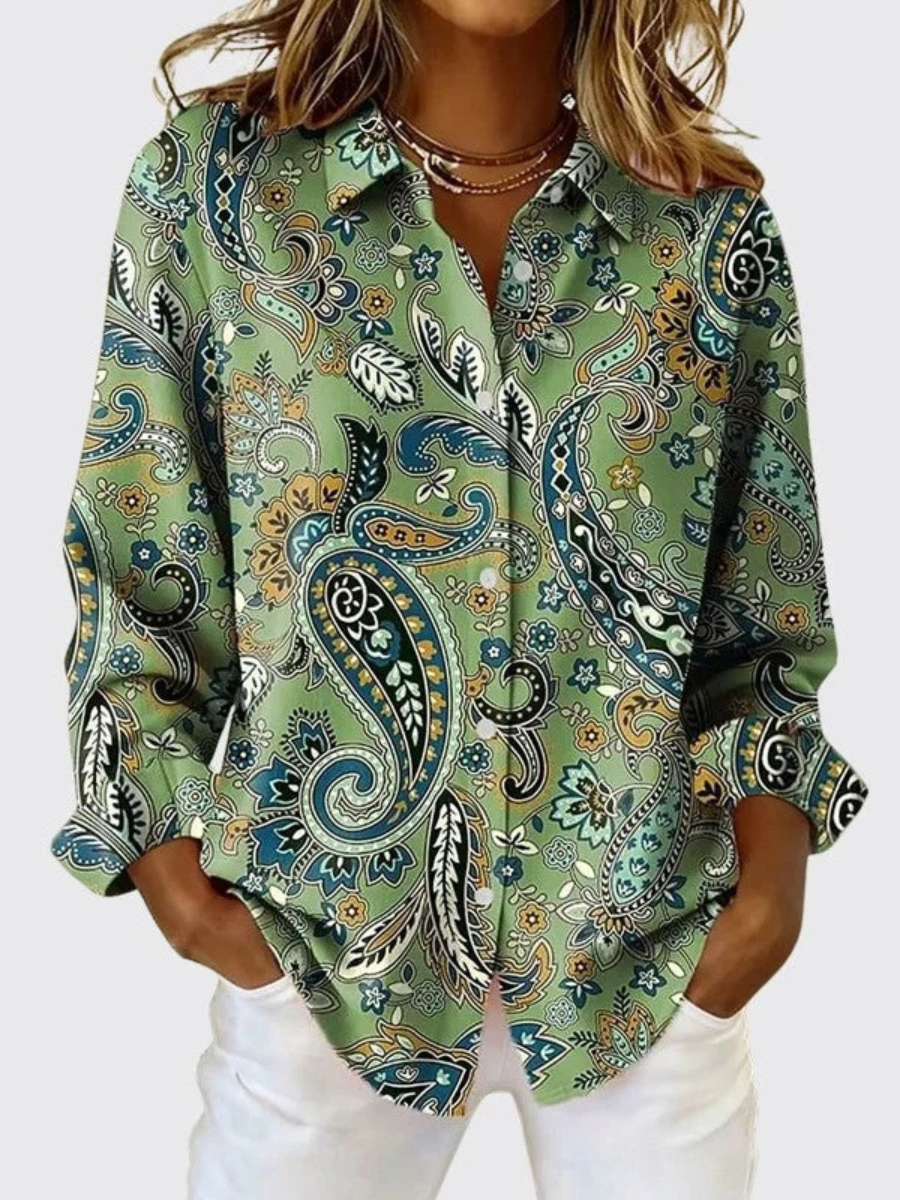 Blusa Violeta Cortes Verde