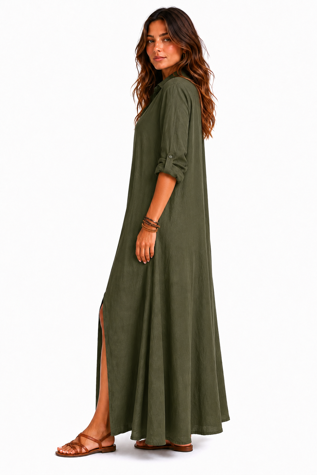 ELARA | VESTIDO LARGO CÓMODO, CON UNA SILUETA FAVORECEDORA