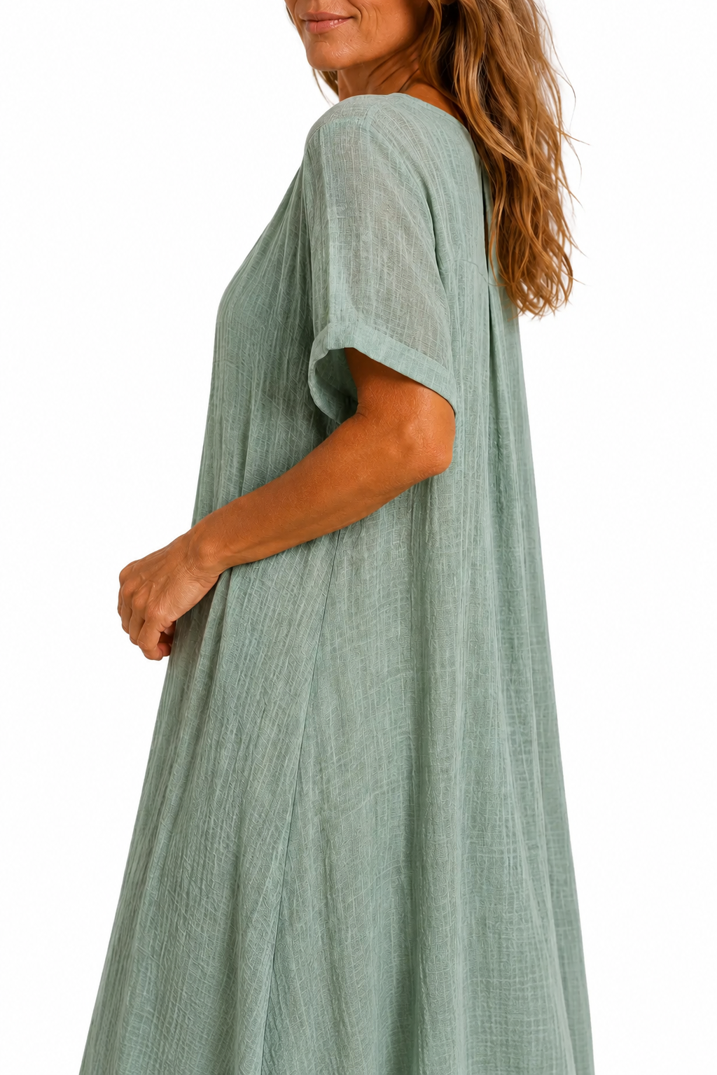 VIOLETA |  VESTIDO LARGO Y FLUIDO