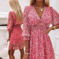 Sunna | Vestido Floral Elegante - Rosa