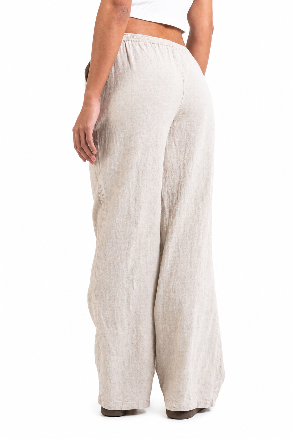 MILA I PANTALONES RECTOS DE LINO