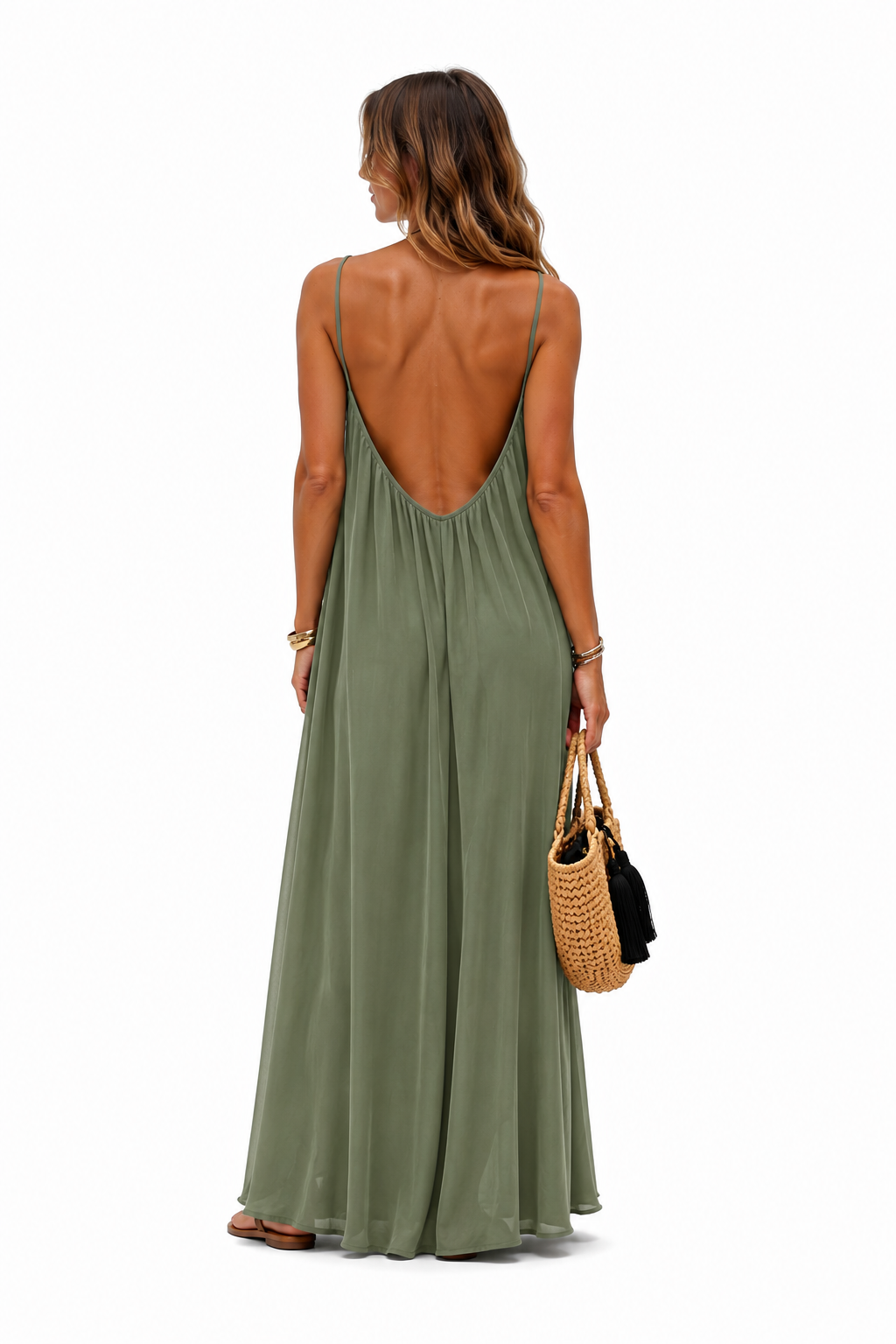 ARIA I VESTIDO LARGO CON ESPALDA AJUSTABLE