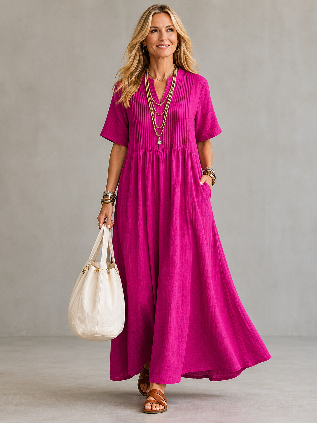 Nathalia | Vestido Plisado