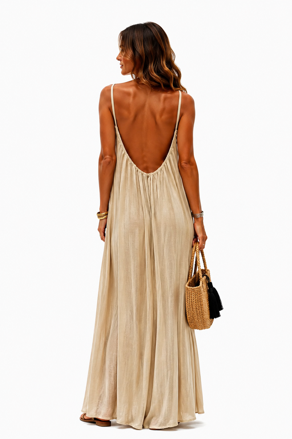 ARIA I VESTIDO LARGO CON ESPALDA AJUSTABLE