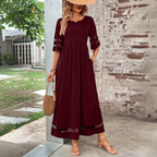 Aubrey | Vestido Midi Afinador de Vientre - Rojo