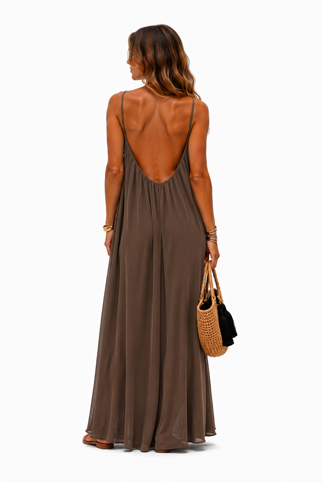 ARIA I VESTIDO LARGO CON ESPALDA AJUSTABLE