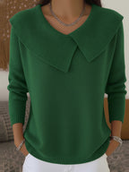 Sunnora | Jersey Cálido con Cuello Suave - Verde