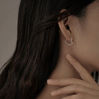 Pilar - Pendientes Dorados en Forma de Corazón de Acero Inoxidable