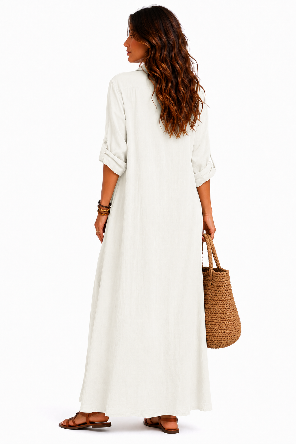 ELARA | VESTIDO LARGO CÓMODO, CON UNA SILUETA FAVORECEDORA