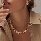 Leonor - Collar Chunky con Eslabones Cubanos