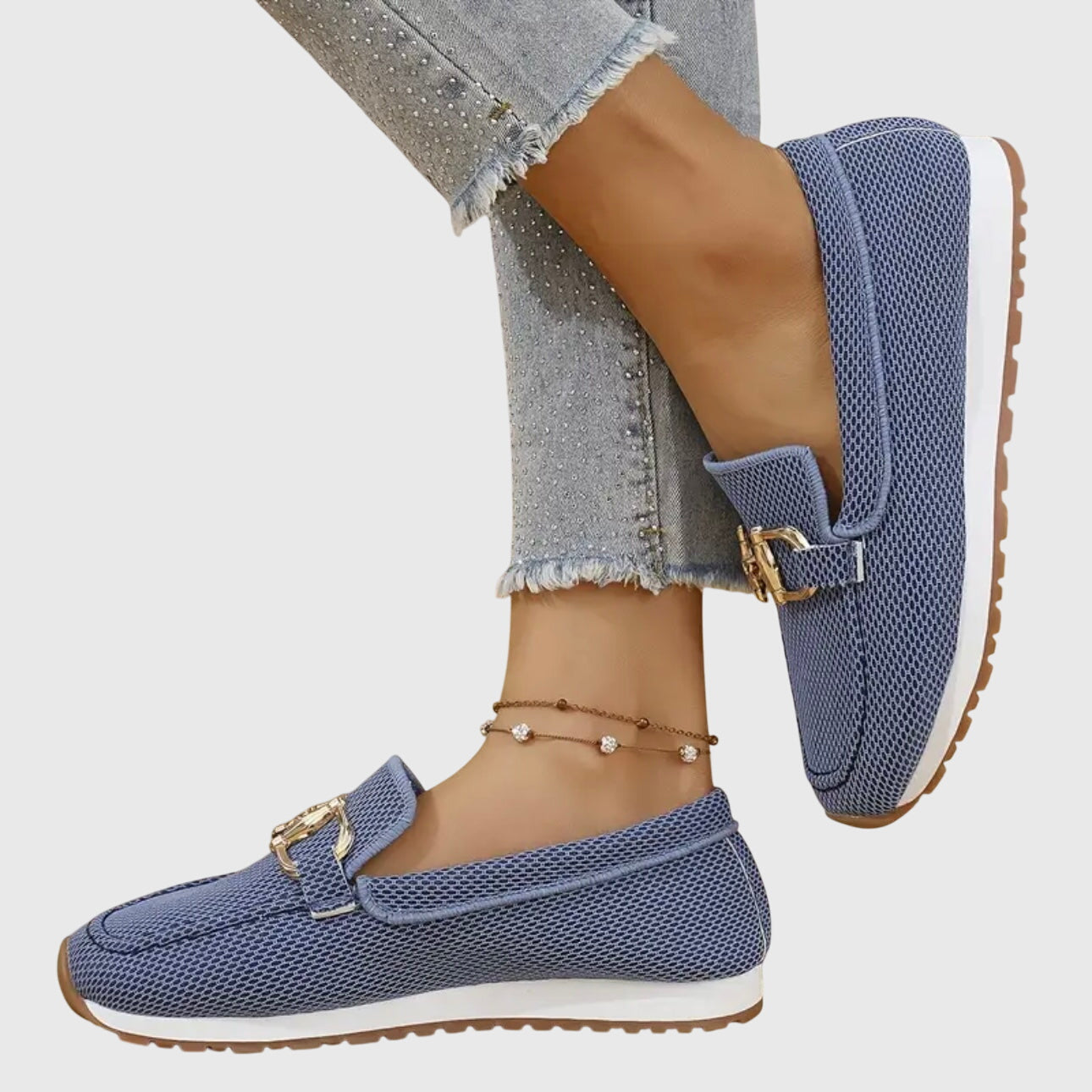 Lili - Zapatillas mocasín ortopédicas puestas