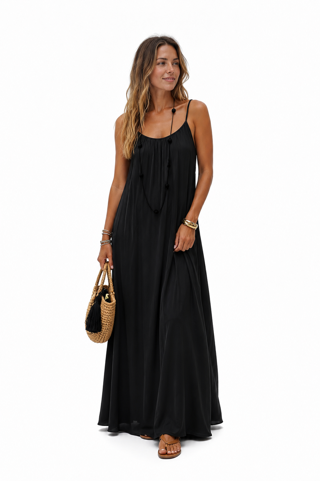 ARIA I VESTIDO LARGO CON ESPALDA AJUSTABLE