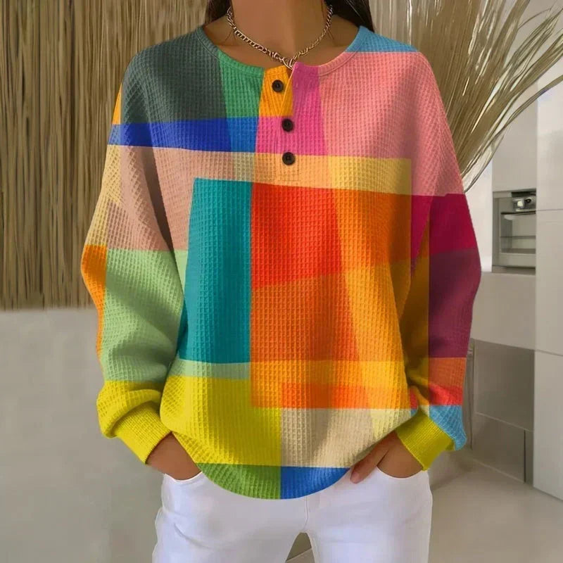 Crestine | Jersey Clásico de Punto Gofre - Multicolor