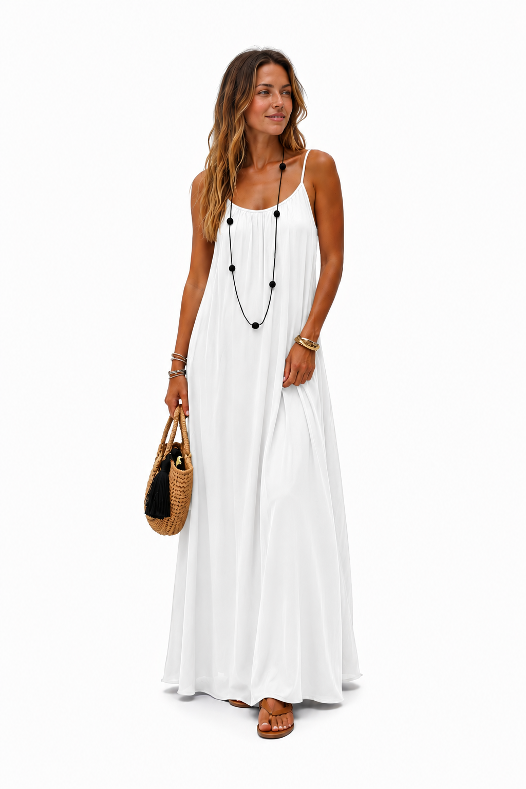 ARIA I VESTIDO LARGO CON ESPALDA AJUSTABLE