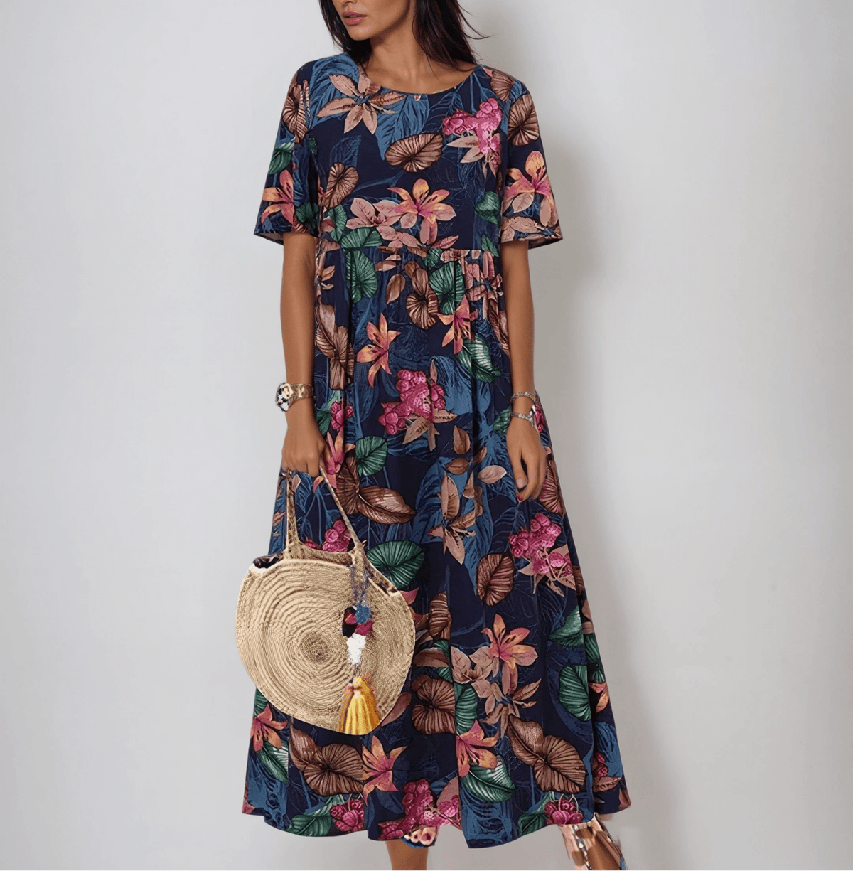 Lovi | Floración de Verano Elegante - Azul