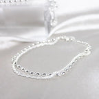Amparo - Set de Pulseras Plateadas Elegantes con Piedras de Circonio