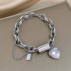 Guadalupe - Pulsera con Dije de Corazón Dorado