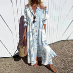 Rimmey | Vestido Boho Playero - Azul Claro
