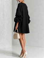Rosalie | Vestido Mini con Botones - Black