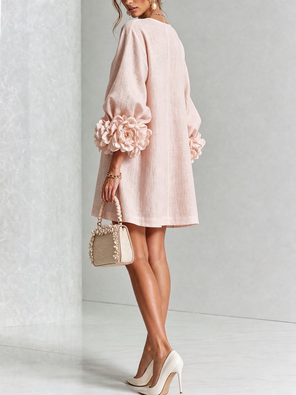 Rosalie | Vestido Mini con Botones - Pink