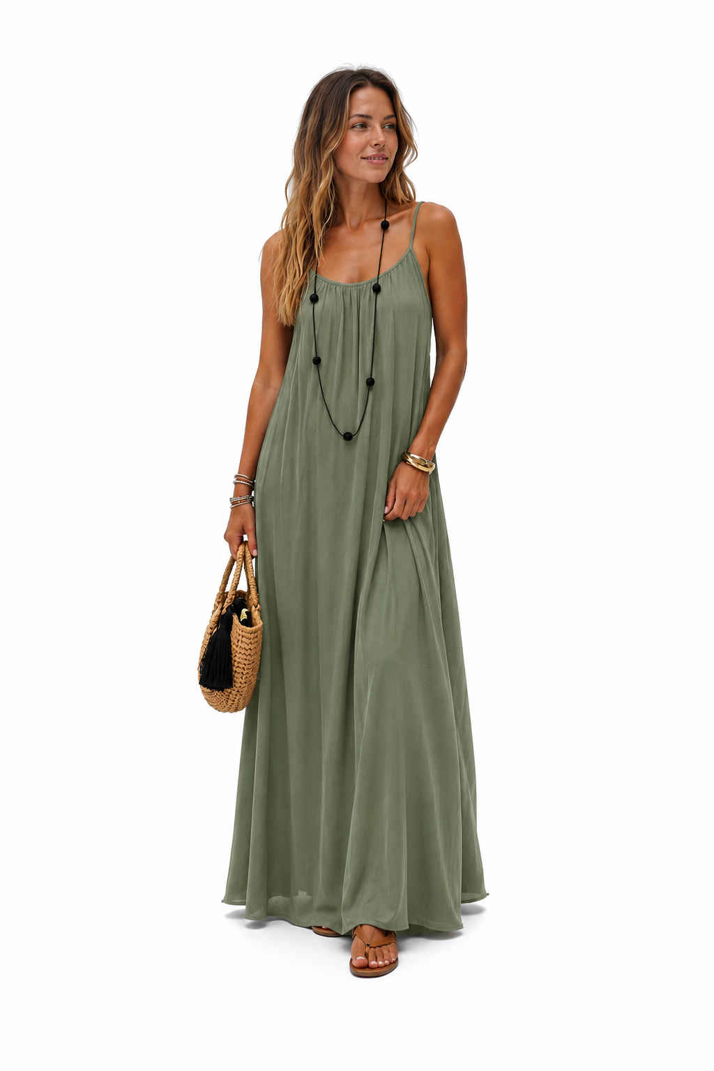 ARIA I VESTIDO LARGO CON ESPALDA AJUSTABLE