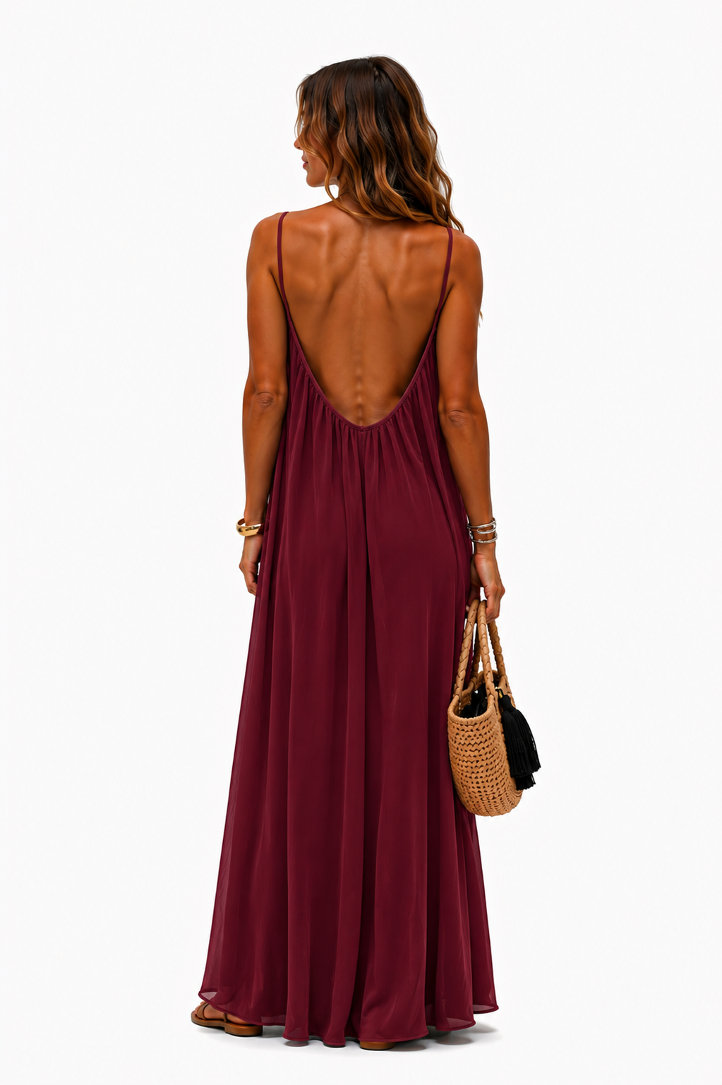 ARIA I VESTIDO LARGO CON ESPALDA AJUSTABLE