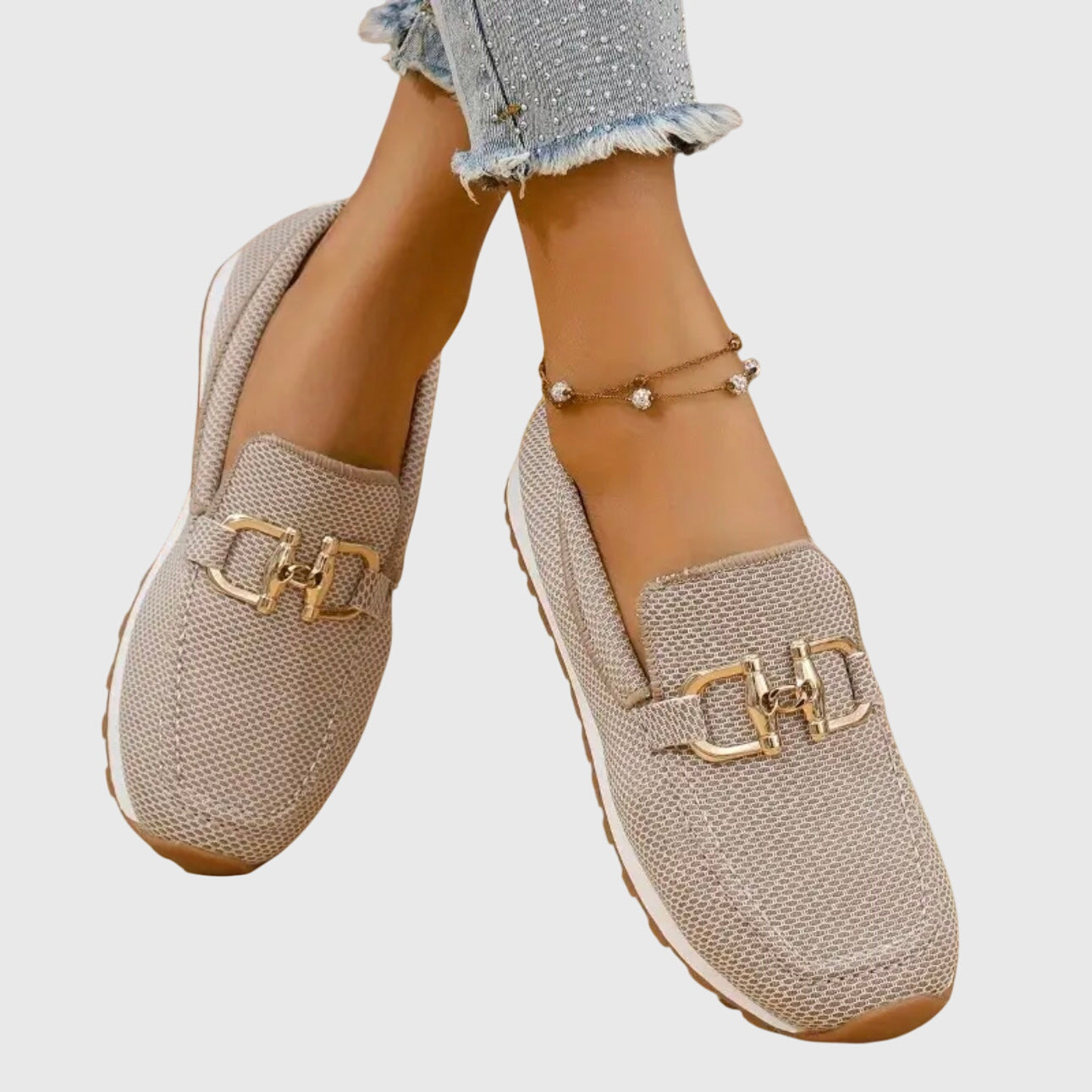 Lili - Zapatillas mocasín ortopédicas, vista lateral