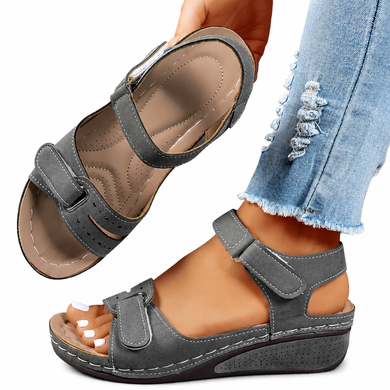 JULIETTE | SANDALIAS ORTOPÉDICAS CÓMODAS