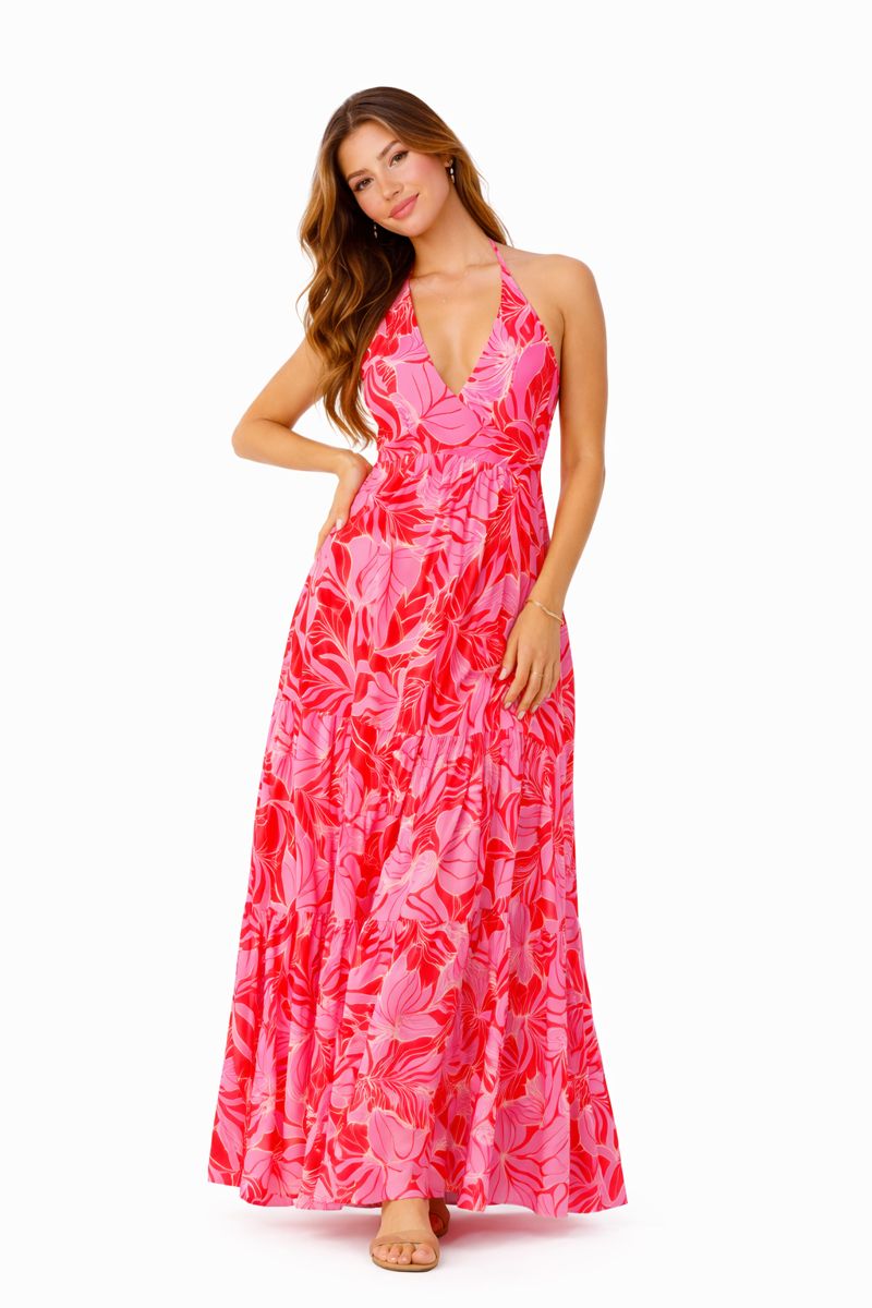VESTIDO DE FLORES I ROSA