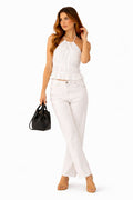 TOP DE ENCAJE COLOR CREMA