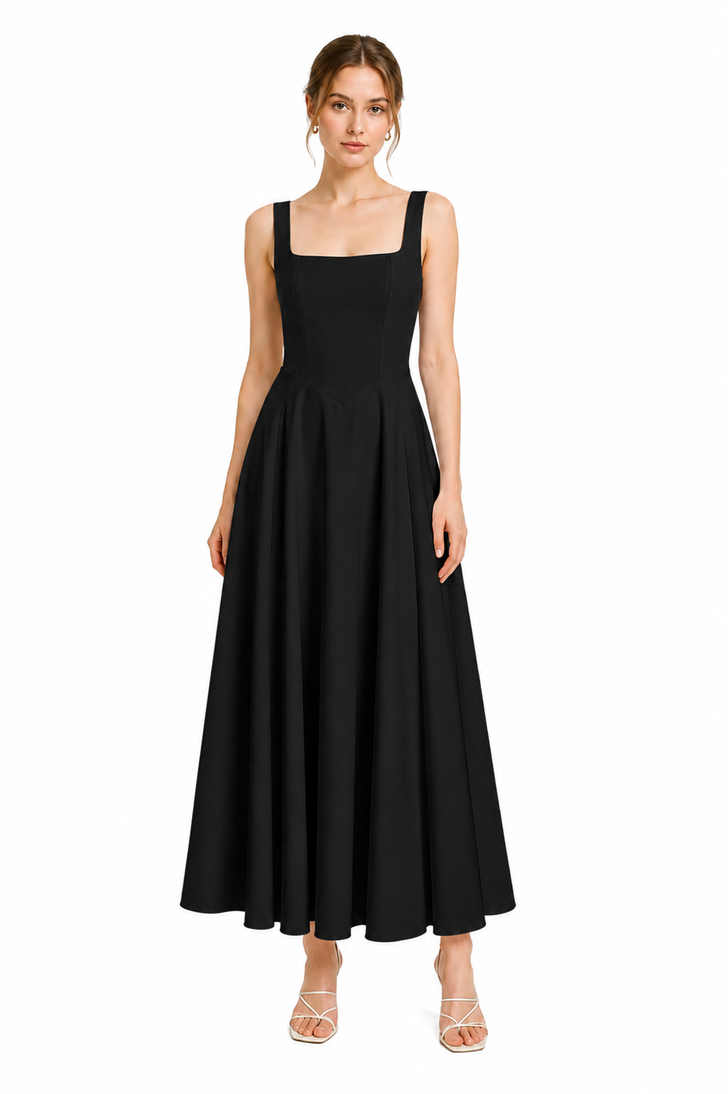 VESTIDO DE CORTE ENTALLADO