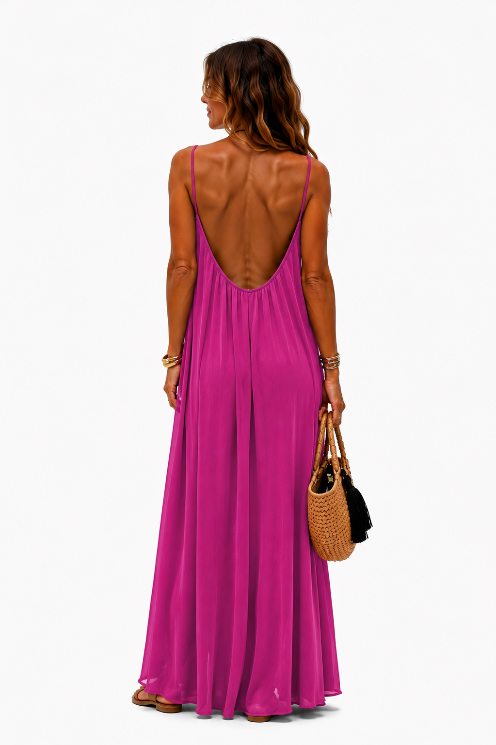 ARIA I VESTIDO LARGO CON ESPALDA AJUSTABLE