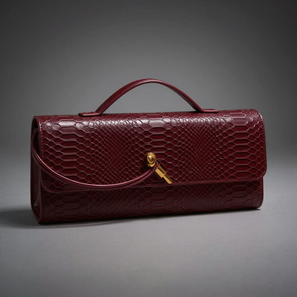 Sammi - Clutch Estampado de Serpiente