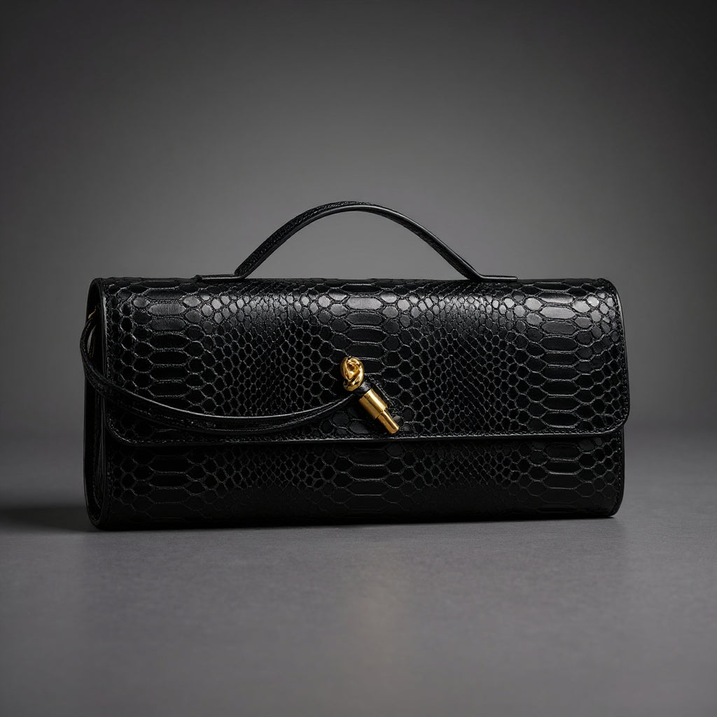 Sammi - Clutch Estampado de Serpiente
