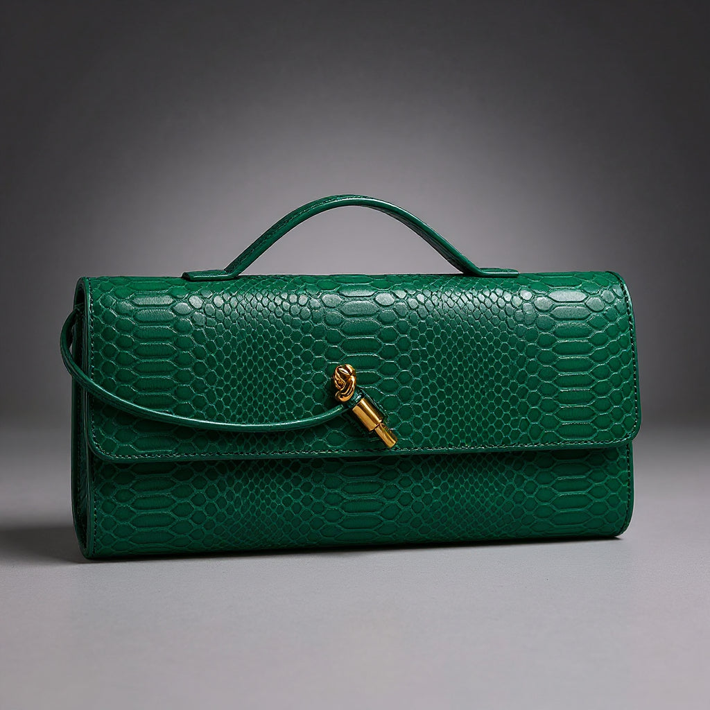 Sammi - Clutch Estampado de Serpiente