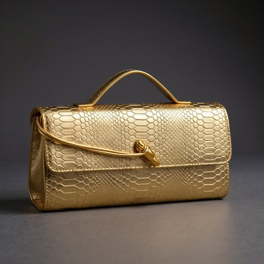 Sammi - Clutch Estampado de Serpiente