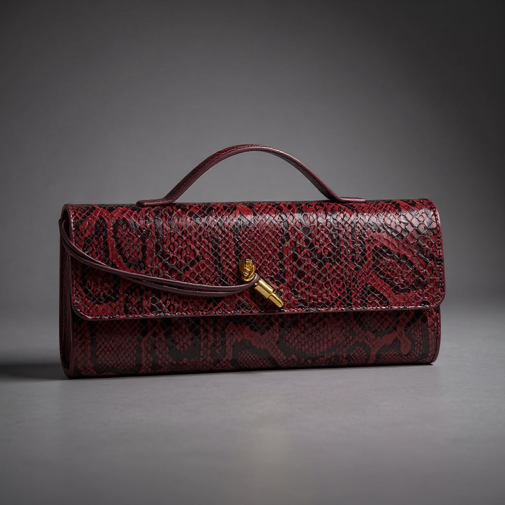 Sammi - Clutch Estampado de Serpiente
