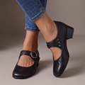 Zapatillas Violeta Cortés con Diseño Mary Jane - Negro