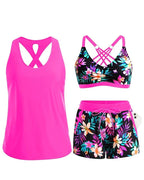 Tankini Violeta Cortés con Tres Piezas